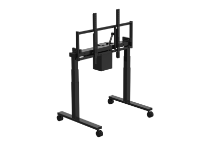 Mobiele kar TV-standaard dubbele motor